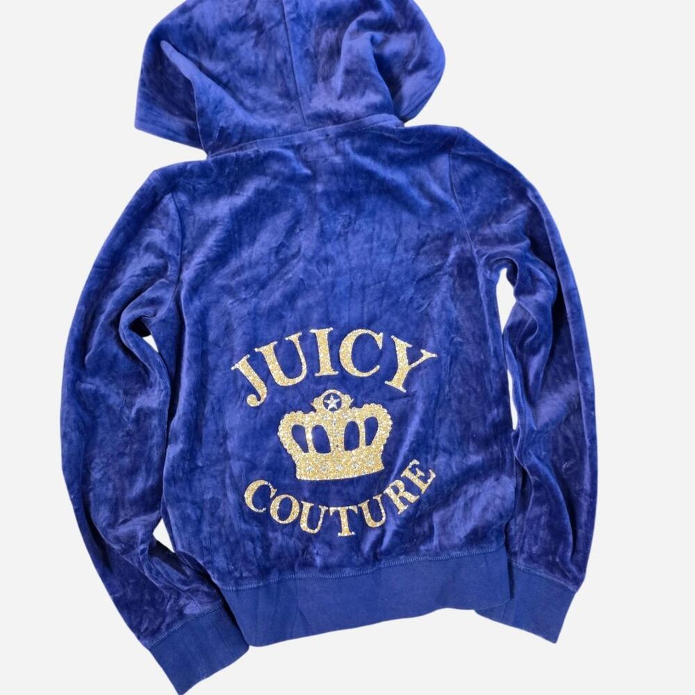 Juicy Couture purple velour hoodie